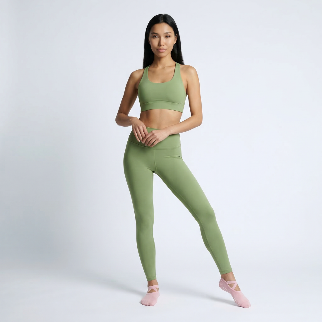 Ballet Pink Pilates Grip Socks